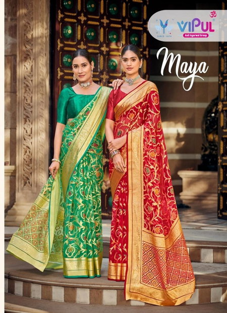 Maya Vol 1 By Vipul Brasso Saree Wholesalers Clothing Distributors In India